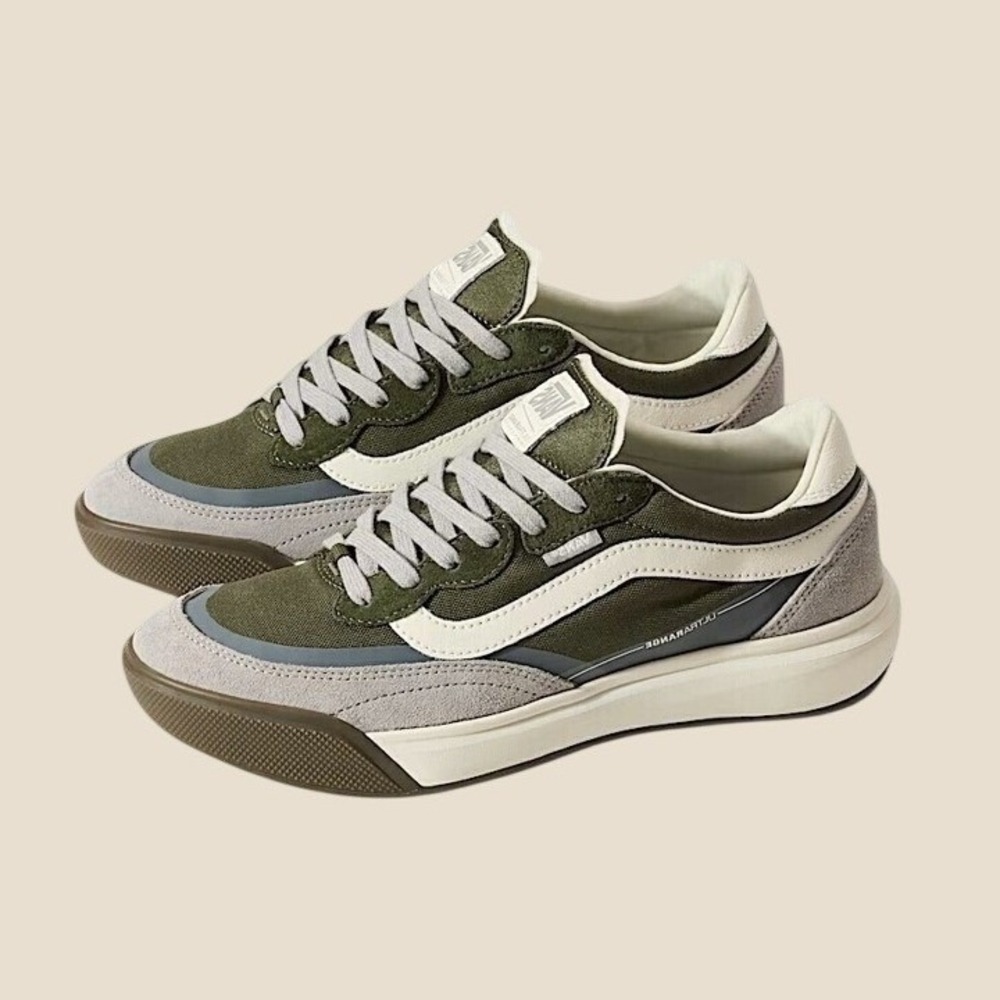 Vans Mte Ultrarange 2.0 Se Olive Grey White Sneakers Men's Size 12 NEW